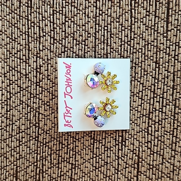 Betsey Johnson Ladybug Pedals Earrings - Picture 3 of 4